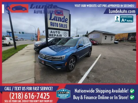 Blue 2018 Volkswagen Tiguan 2.0T SEL Premium 4MOTION Sport Utility 4D for sale in Wadena, MN