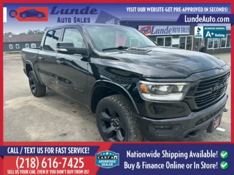 Another view of 2019 Ram 1500 Crew Cab Laramie Pickup 4D 5 1/2 ft for sale in Wadena, MN at Lunde Auto Sales