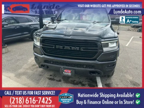 Photos of 2019 Ram 1500 Crew Cab Laramie Pickup 4D 5 1/2 ft for sale in Wadena, MN at Lunde Auto Sales