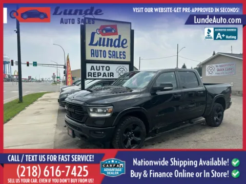 Black 2019 Ram 1500 Crew Cab Laramie Pickup 4D 5 1/2 ft for sale in Wadena, MN