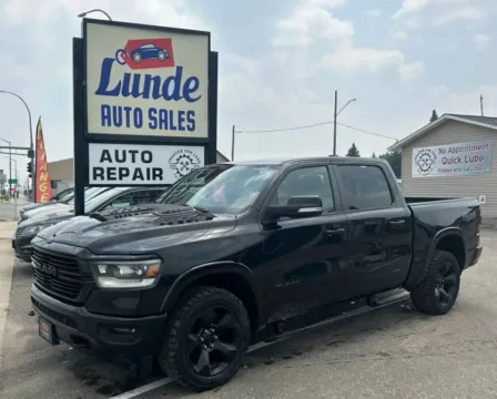 Black 2019 Ram 1500 Crew Cab Laramie Pickup 4D 5 1/2 ft for sale in Wadena, MN