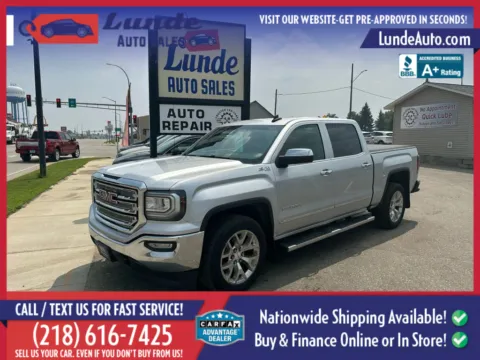 Silver 2017 GMC Sierra 1500 Crew Cab SLT Pickup 4D 5 3/4 ft for sale in Wadena, MN