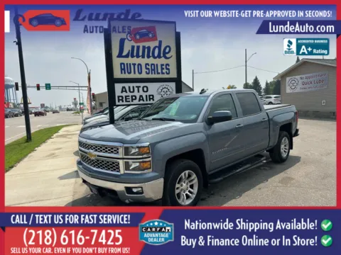 Gray 2015 Chevrolet Silverado 1500 Crew Cab LT Pickup 4D 5 3/4 ft for sale in Wadena, MN