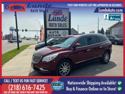 Red 2016 Buick Enclave Leather Sport Utility 4D for sale in Wadena, MN