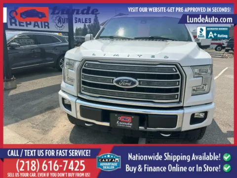Another view of 2017 Ford F-150 SuperCrew Cab Limited Pickup 4D 5 1/2 ft for sale in Wadena, MN at Lunde Auto Sales