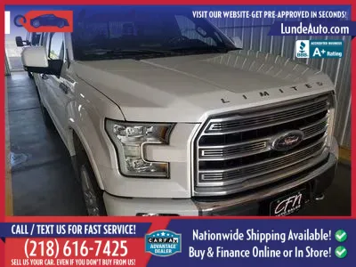 Photos of 2017 Ford F-150 SuperCrew Cab Limited Pickup 4D 5 1/2 ft for sale in Wadena, MN at Lunde Auto Sales