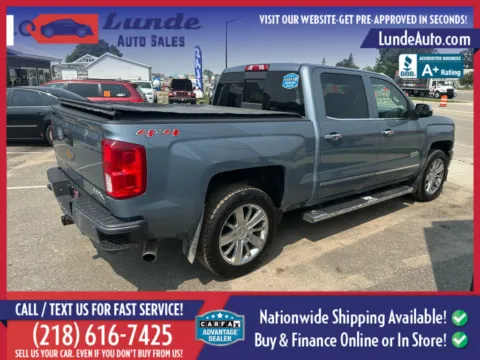 Another view of 2016 Chevrolet Silverado 1500 Crew Cab High Country Pickup 4D 5 3/4 ft for sale in Wadena, MN at Lunde Auto Sales