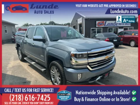 Photos of 2016 Chevrolet Silverado 1500 Crew Cab High Country Pickup 4D 5 3/4 ft for sale in Wadena, MN at Lunde Auto Sales