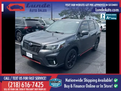 Black 2021 Subaru Forester Sport SUV 4D for sale in Wadena, MN