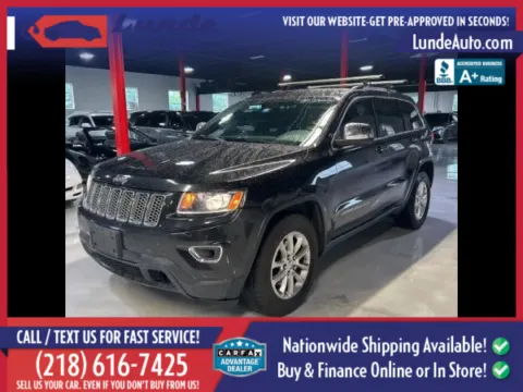 Black 2015 Jeep Grand Cherokee Laredo E Sport Utility 4D for sale in Wadena, MN