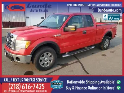 Red 2009 Ford F-150 Super Cab XLT Pickup 4D 6 1/2 ft for sale in Wadena, MN