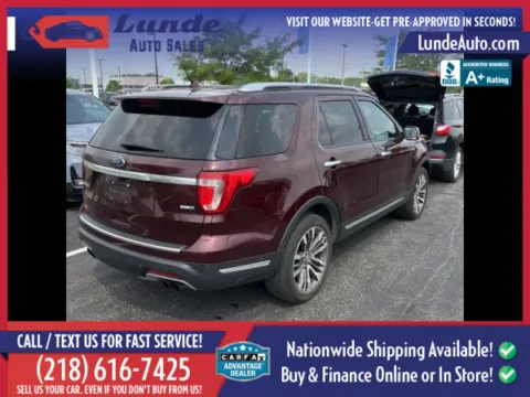 Photos of 2019 Ford Explorer Platinum Sport Utility 4D for sale in Wadena, MN at Lunde Auto Sales