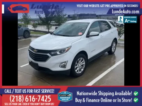 White 2020 Chevrolet Equinox LT Sport Utility 4D for sale in Wadena, MN