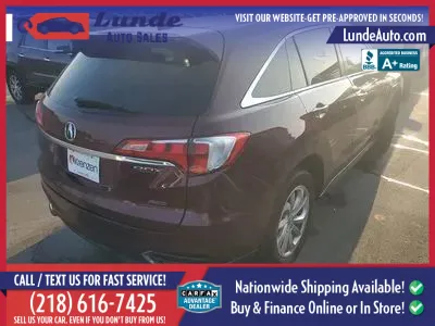 Another view of 2016 Acura RDX Sport Utility 4D for sale in Wadena, MN at Lunde Auto Sales