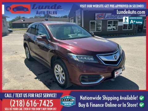 Another view of 2016 Acura RDX Sport Utility 4D for sale in Wadena, MN at Lunde Auto Sales