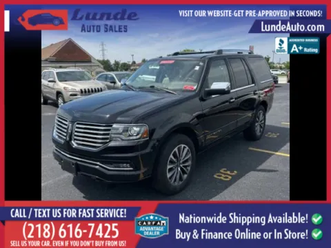 Black 2017 Lincoln Navigator Select Sport Utility 4D for sale in Wadena, MN