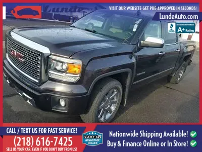 Gray 2015 GMC Sierra 1500 Crew Cab Denali Pickup 4D 5 3/4 ft for sale in Wadena, MN