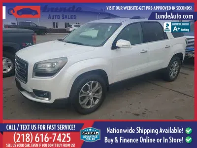 White 2016 GMC Acadia SLT-1 Sport Utility 4D for sale in Wadena, MN