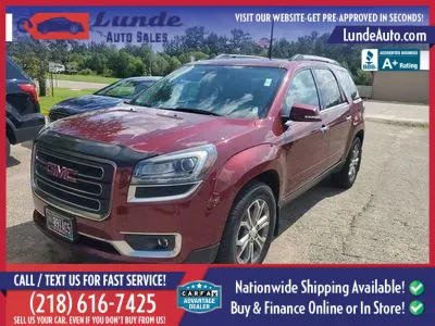 Red 2015 GMC Acadia SLT-1 Sport Utility 4D for sale in Wadena, MN