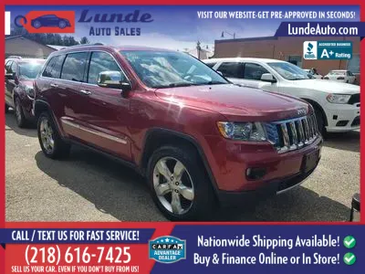 Photos of 2013 Jeep Grand Cherokee Overland Sport Utility 4D for sale in Wadena, MN at Lunde Auto Sales