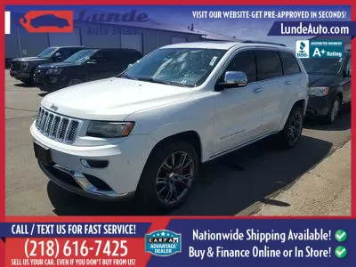White 2014 Jeep Grand Cherokee Summit Sport Utility 4D for sale in Wadena, MN