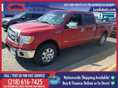 Red 2011 Ford F-150 SuperCrew Cab Lariat Pickup 4D 6 1/2 ft for sale in Wadena, MN