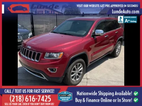 Red 2015 Jeep Grand Cherokee Limited Sport Utility 4D for sale in Wadena, MN