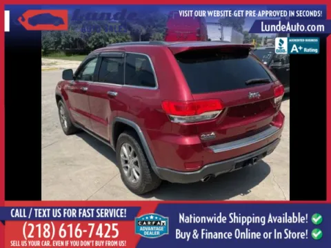 Another view of 2015 Jeep Grand Cherokee Limited Sport Utility 4D for sale in Wadena, MN at Lunde Auto Sales