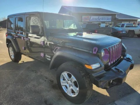 Another view of 2018 Jeep Wrangler Unlimited All New Sport S Sport Utility 4D for sale in Wadena, MN at Lunde Auto Sales