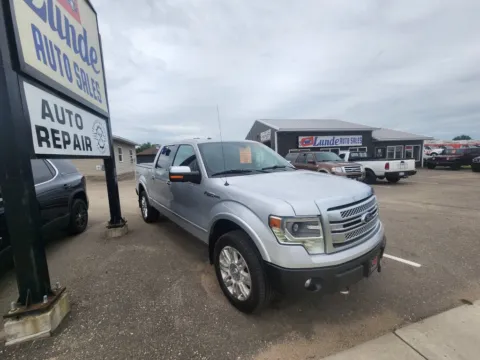 Another view of 2013 Ford F-150 SuperCrew Cab Platinum Pickup 4D 5 1/2 ft for sale in Wadena, MN at Lunde Auto Sales