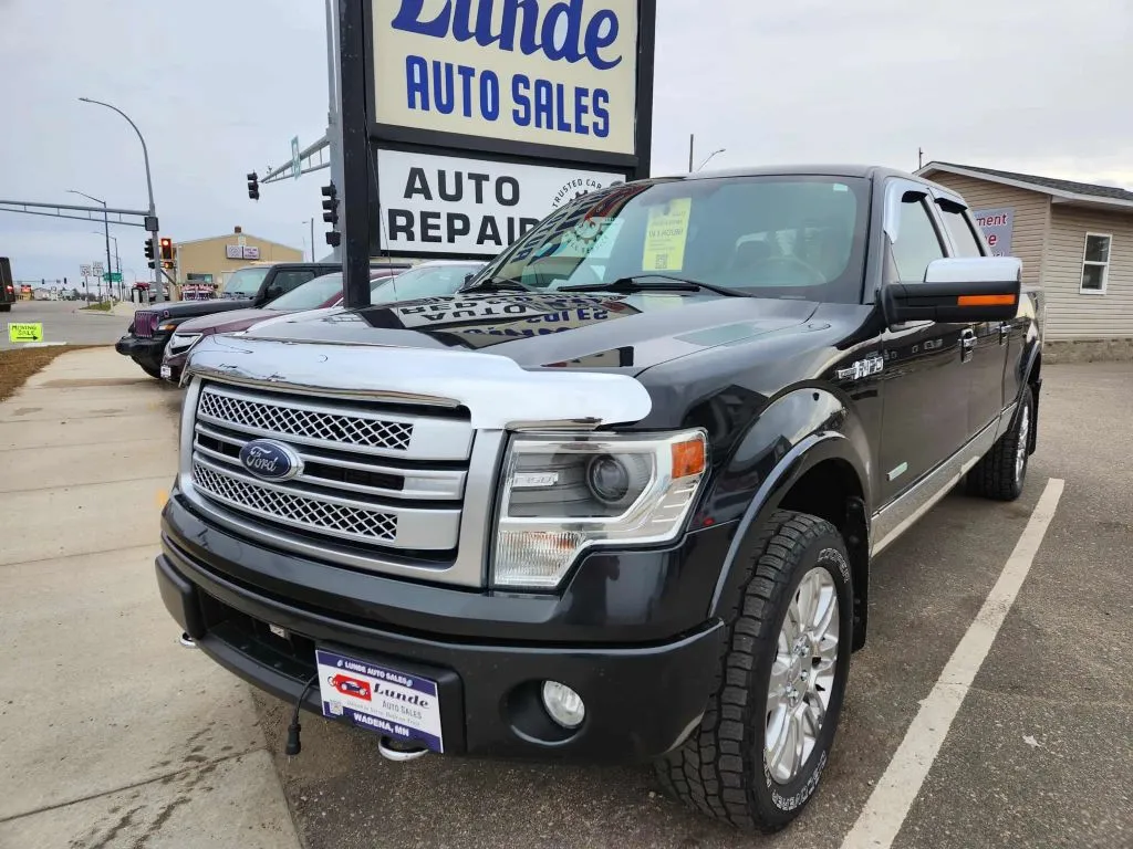 Black 2014 Ford F-150 SuperCrew Cab Platinum Pickup 4D 6 1/2 ft for sale in Wadena, MN