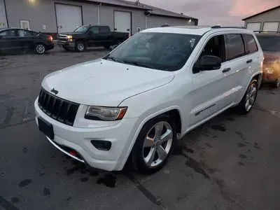 White 2014 Jeep Grand Cherokee Overland Sport Utility 4D for sale in Wadena, MN