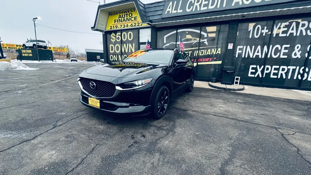 Black 2023 MAZDA CX-30 PREMIUM for sale in Valparaiso, IN
