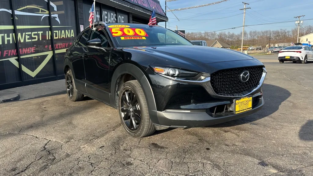 Black 2023 MAZDA CX-30 PREMIUM for sale in Valparaiso, IN