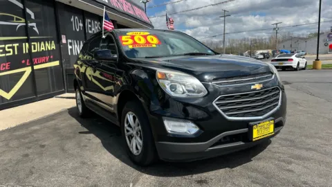 Black 2017 CHEVROLET EQUINOX LT for sale in Valparaiso, IN