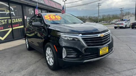 Black 2022 CHEVROLET EQUINOX LT for sale in Valparaiso, IN