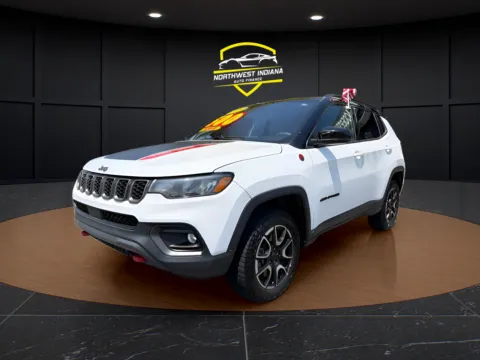 White 2025 JEEP COMPASS TRAILHAWK for sale in Valparaiso, IN