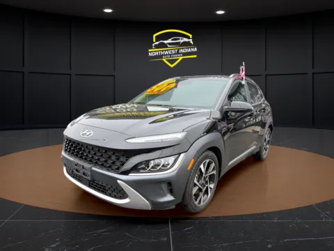 Black 2022 HYUNDAI KONA LIMITED for sale in Valparaiso, IN