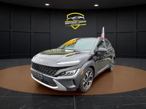 Black 2022 HYUNDAI KONA LIMITED for sale in Valparaiso, IN