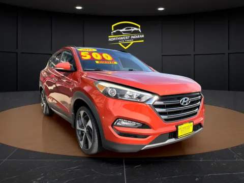 Orange 2016 HYUNDAI TUCSON LIMITED ULTIMATE for sale in Valparaiso, IN