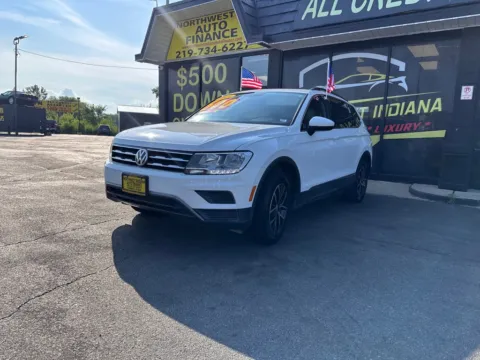 White 2021 VOLKSWAGEN TIGUAN SE for sale in Valparaiso, IN