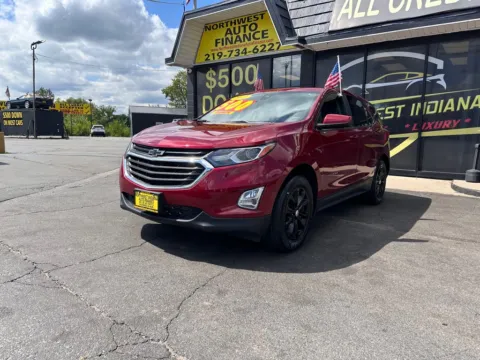 Red 2021 CHEVROLET EQUINOX LT for sale in Valparaiso, IN