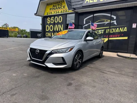 Silver 2021 Nissan Sentra SV for sale in Valparaiso, IN