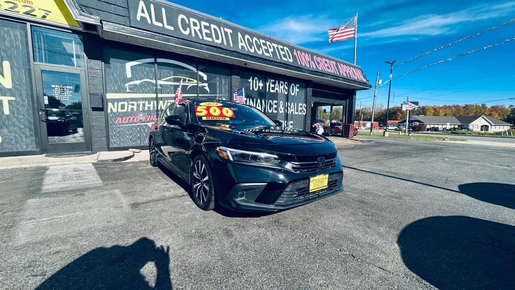 Black 2024 HONDA CIVIC EX for sale in Valparaiso, IN