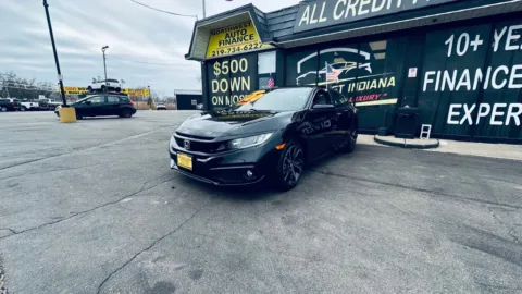 Black 2019 HONDA CIVIC SPORT for sale in Valparaiso, IN