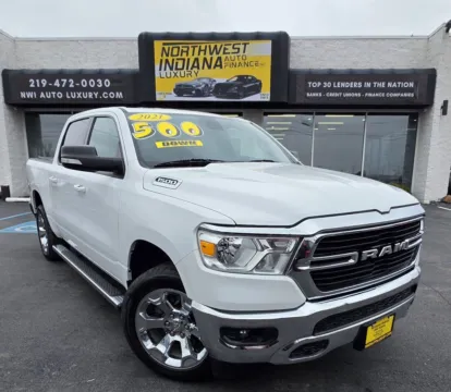 White 2021 RAM 1500 BIG HORN for sale in Merrillville, IN
