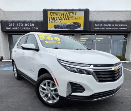 White 2022 CHEVROLET EQUINOX LT for sale in Merrillville, IN