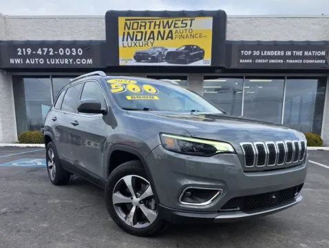 Gray 2021 JEEP CHEROKEE LIMITED for sale in Merrillville, IN