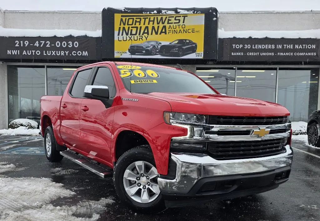 Red 2022 CHEVROLET SILVERADO 1500 LT for sale in Merrillville, IN