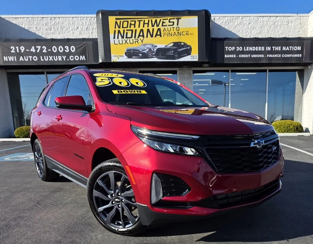 Red 2024 CHEVROLET EQUINOX RS for sale in Merrillville, IN